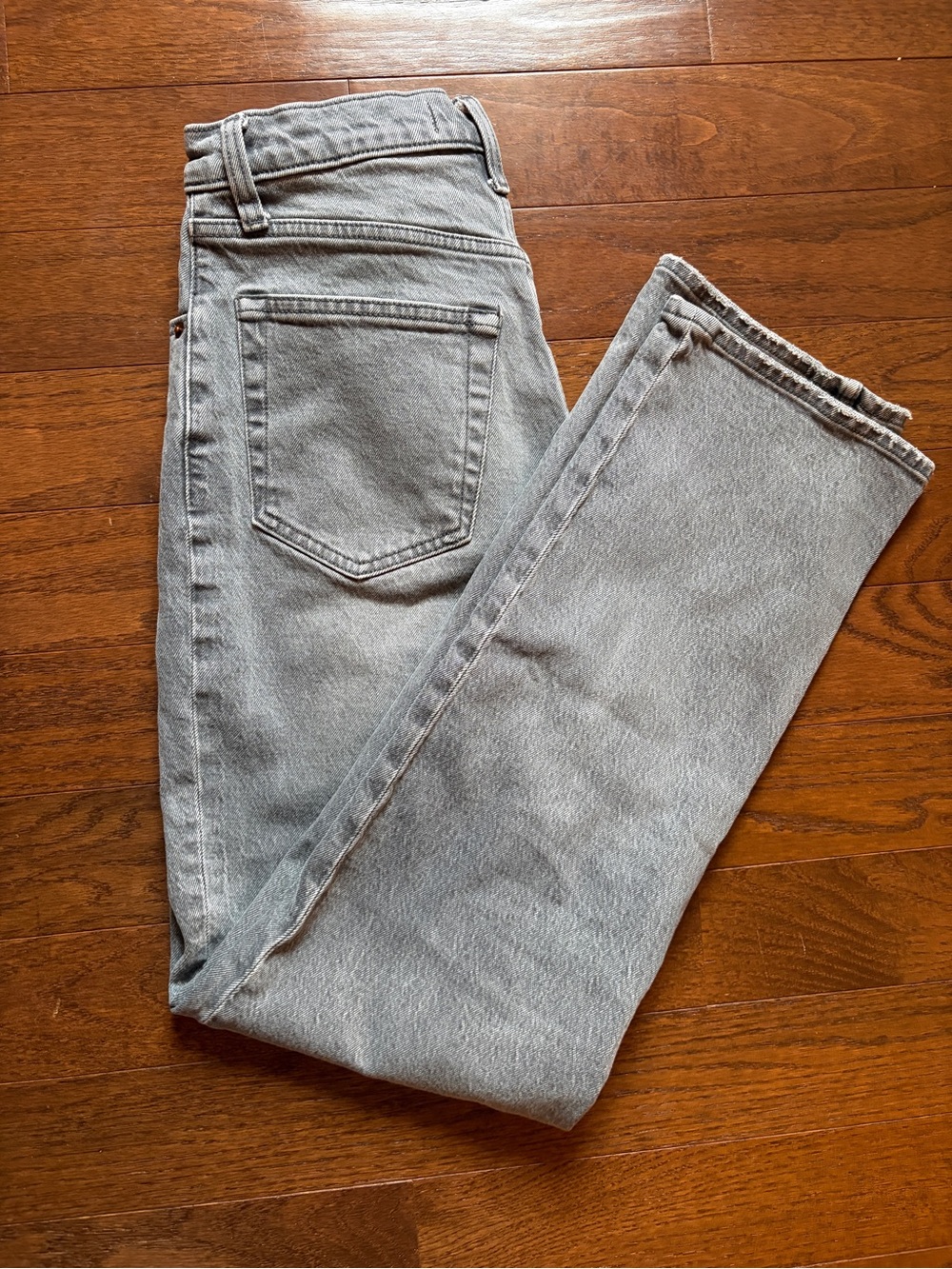Abercrombie Curve Love 90s straight jeans - light gray